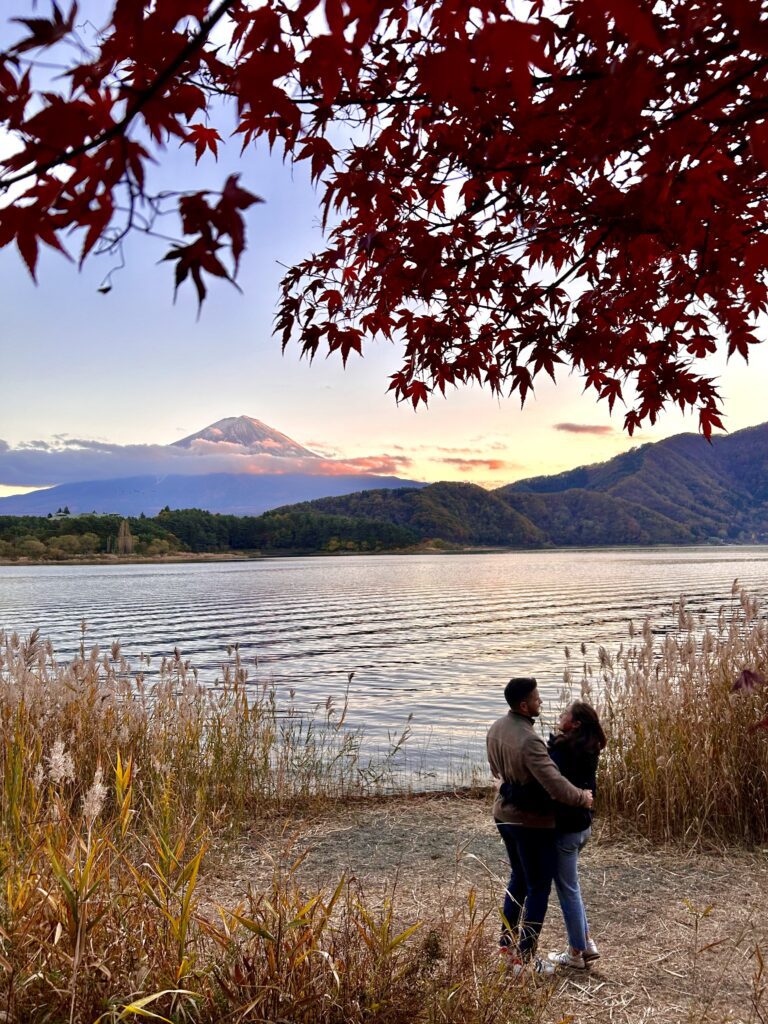 Mont Fuji, Japon au coucher du soleil